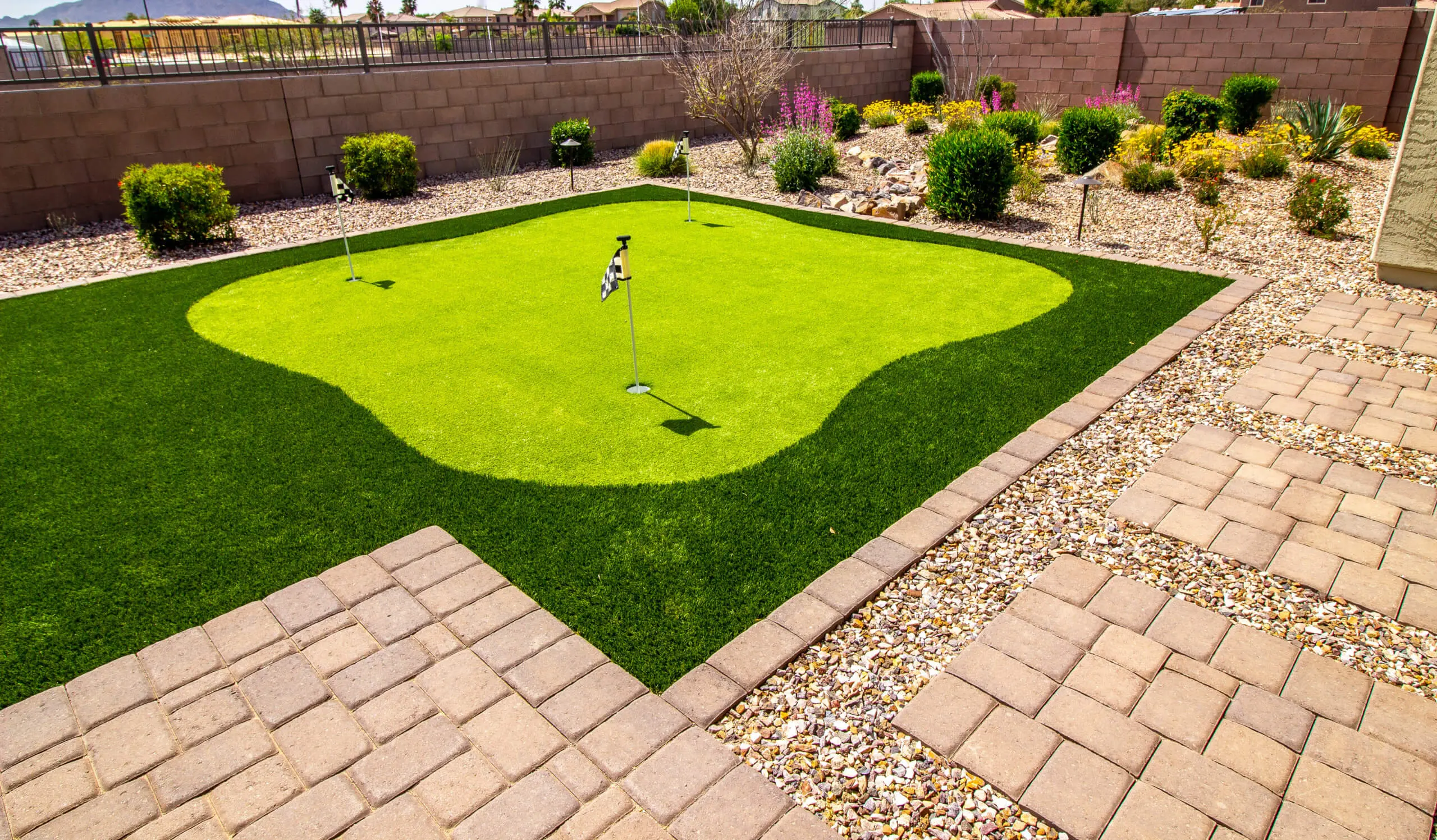 Putting Green Installation in Sugar Land TX by Artificial Grass of Sugar Land